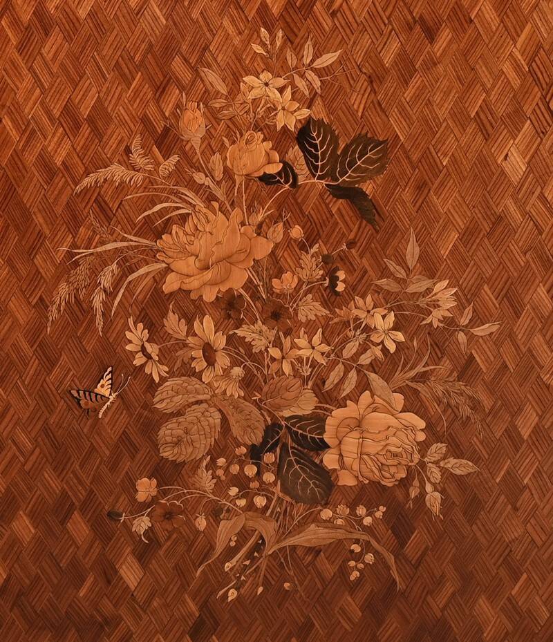 Support Furniture in Precious Wood Marquetry, Napoleon III period – Milie
