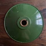 Gamelle lampe émaillée verte