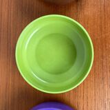 Set of 4 stackable Mepal bowls in mid-century Danish Space Age style, made by Rosti, 1960.