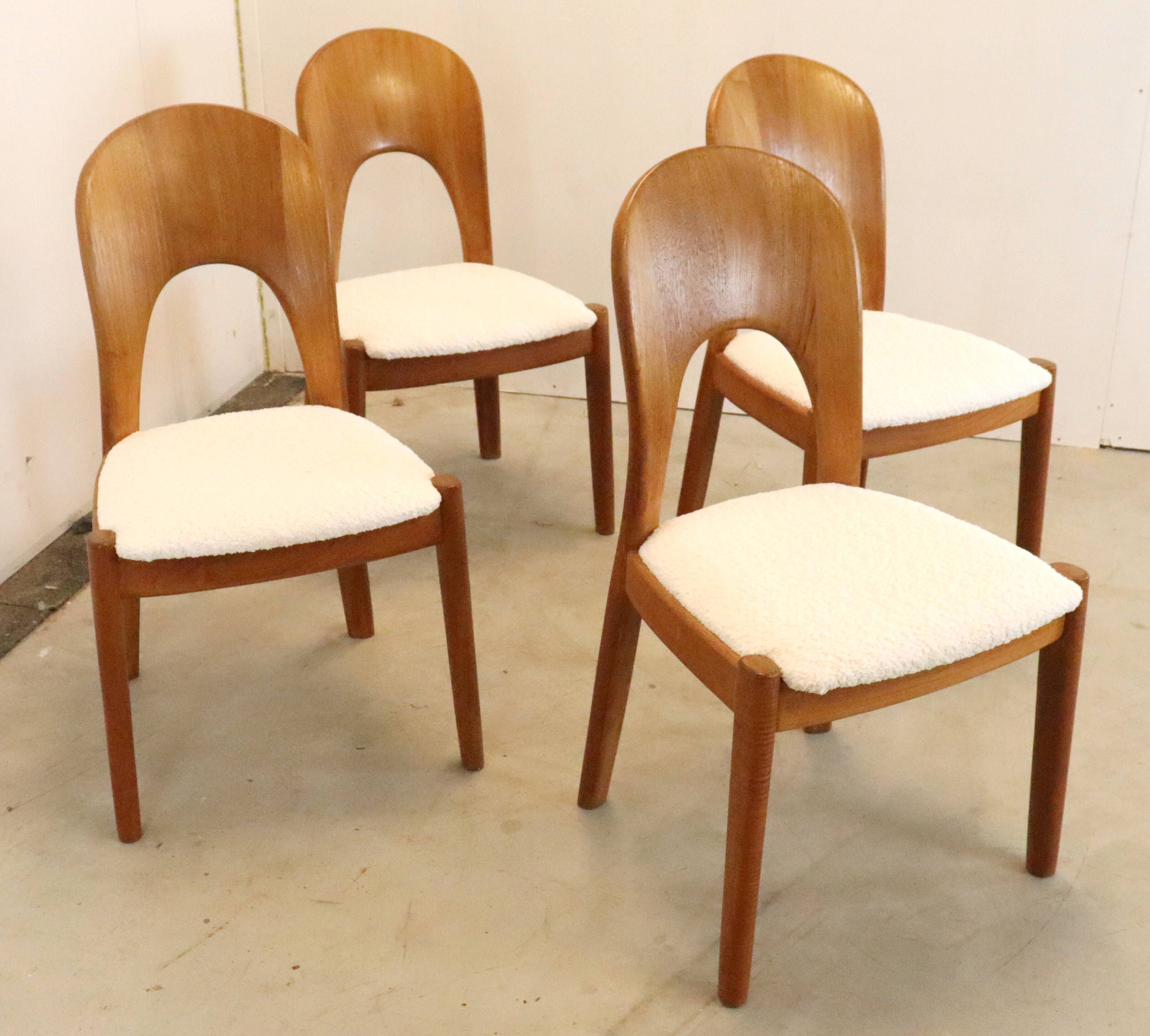 Set of 4 Stoelen Niels Koefoed 'Morten' 'Bardeso' - Vintage teak wood