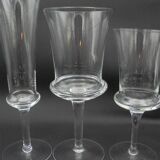 Set of 24 stemmed glasses