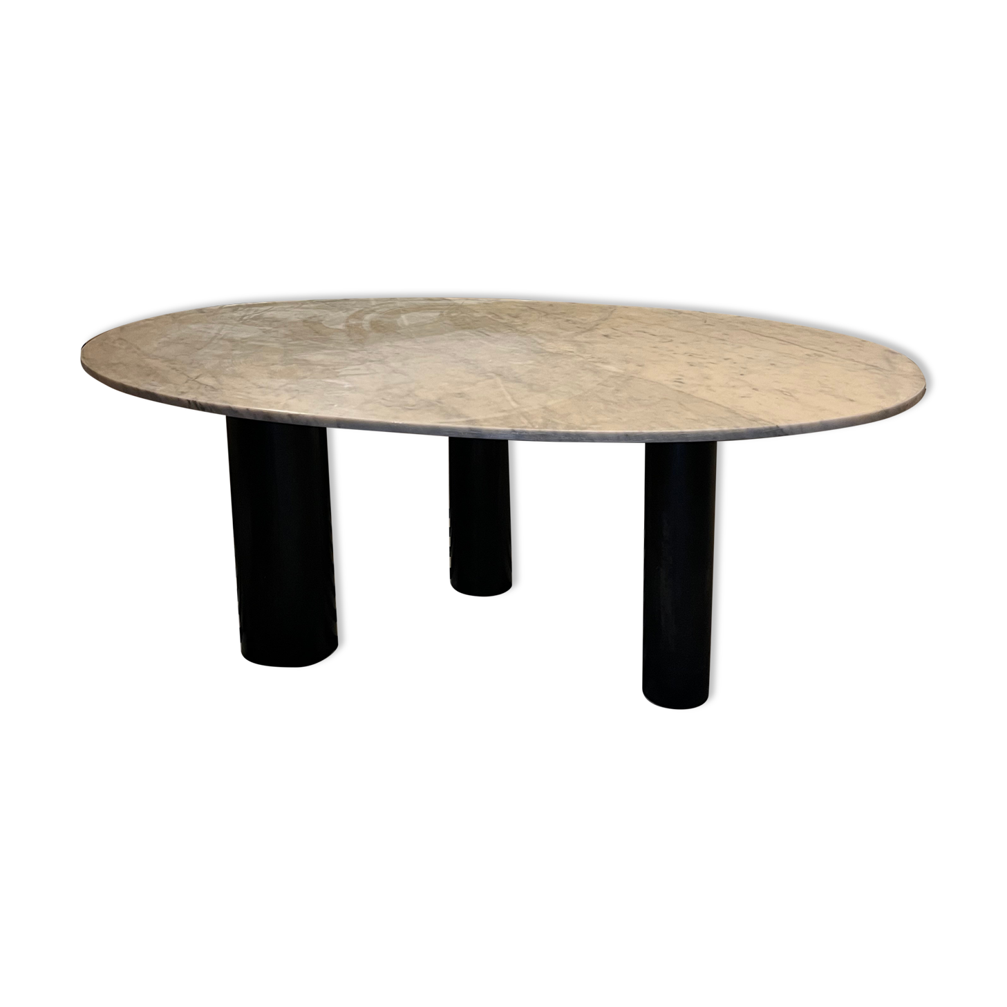 Marble dining table and steel legs