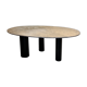 Marble dining table and steel legs