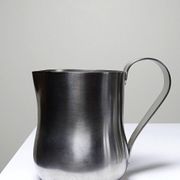 Set of 4 vintage bar measures in brushed stainless steel from the 60s-70s.