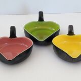 Suite of 3 vintage pocket trays 1950