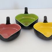 Suite de 3 vide-poches vintage 1950