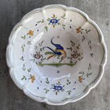 Decorative salad bowl in Moustiers earthenware