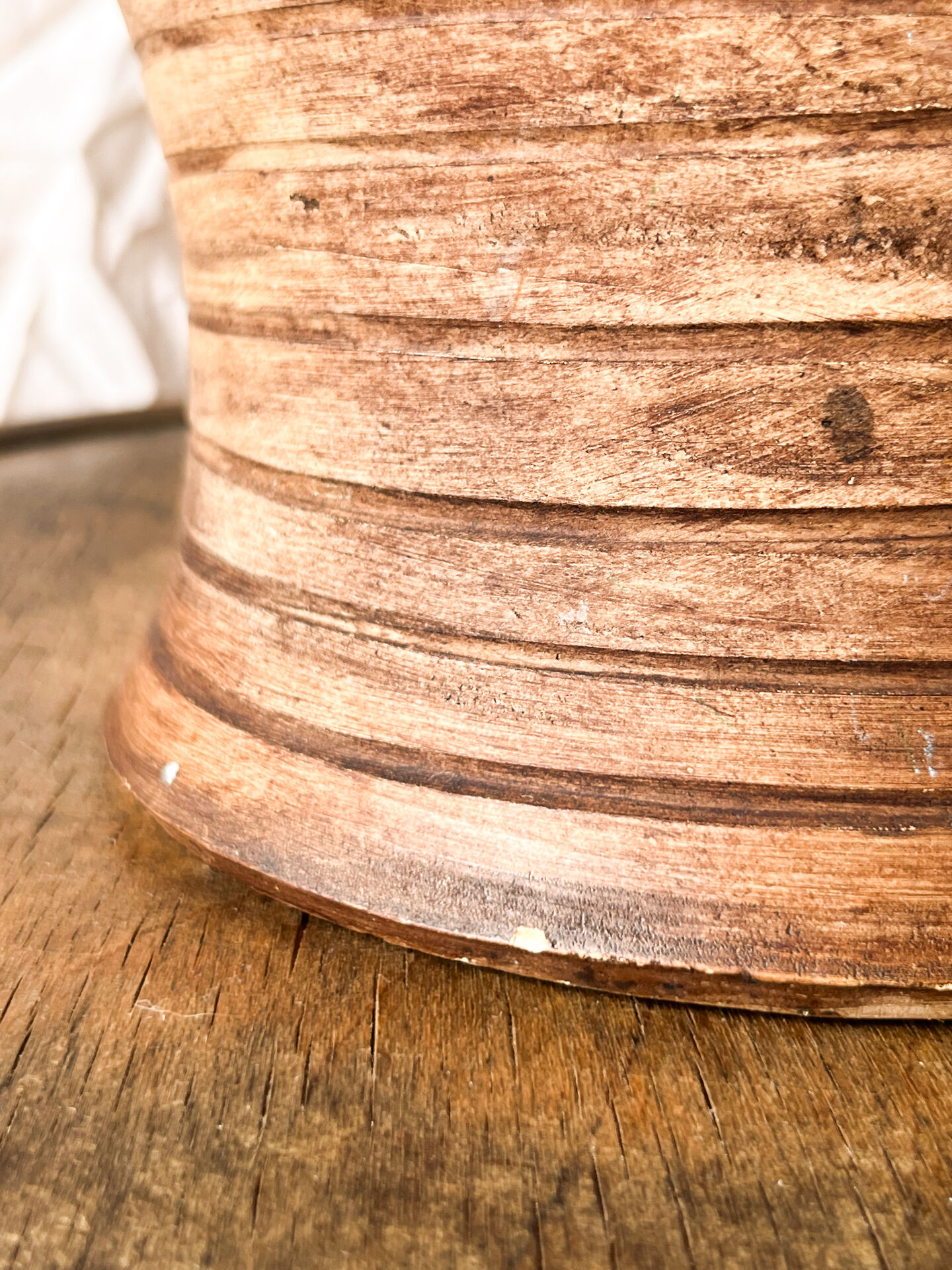 70s Jarre Lamp in Artisan Terracotta Wabi-Sabi / Mediterranean