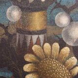 Gianfranco Rontani . Lucca (1926-2018) large oil on canvas 118 x 97 surrealist