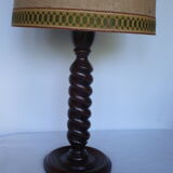 Turned wooden lamp foot