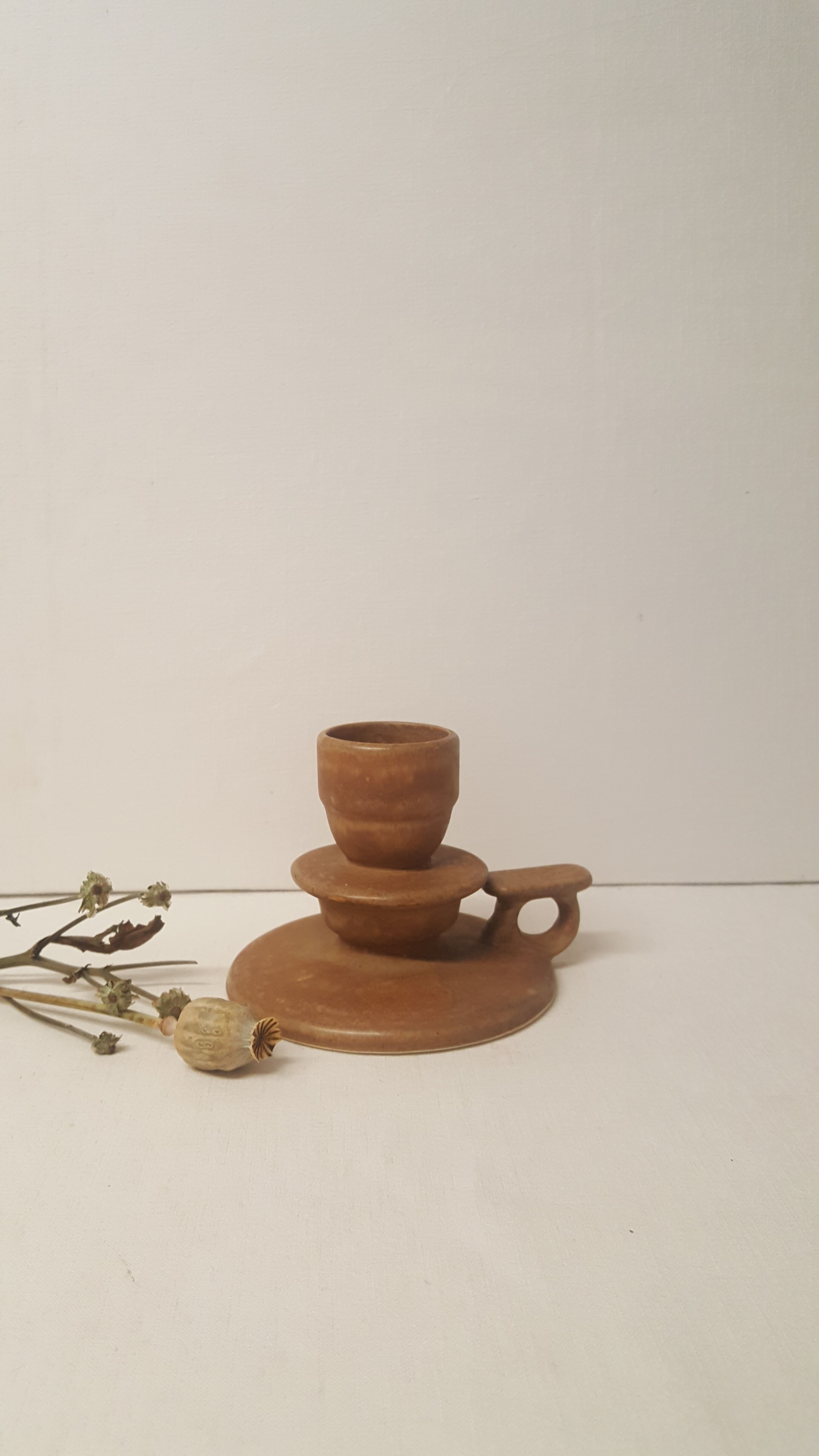 Sandstone cup bougeoir