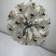 Venini, vintage 35 glass flowers sputnik from 70s
