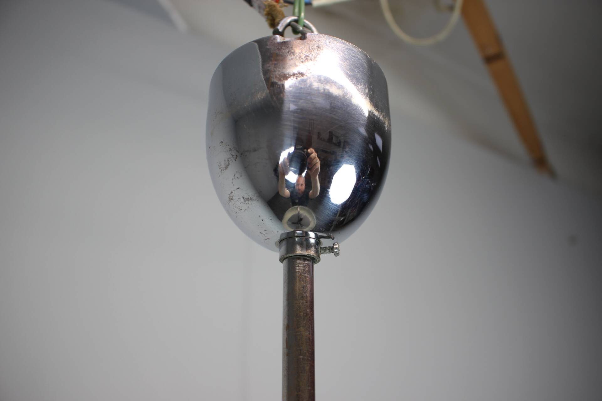 Suspended UFO lamp by Josef Hurka for Napako, Czechoslovakia, 1930s