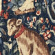 Vintage tapestry hand-screen printed in France