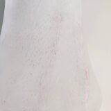 Postmodern White Murano Glass Table Lamp with a Pink Marble Effect, Italy