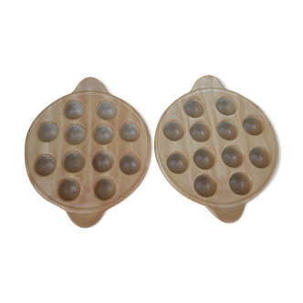 2 snail plates in CNP village sandstone