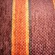 Large orange velvet cushion