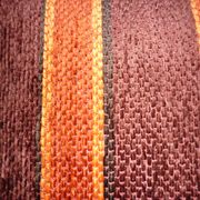 Large orange velvet cushion
