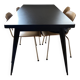 Tolix dining table 55 160 chocolate