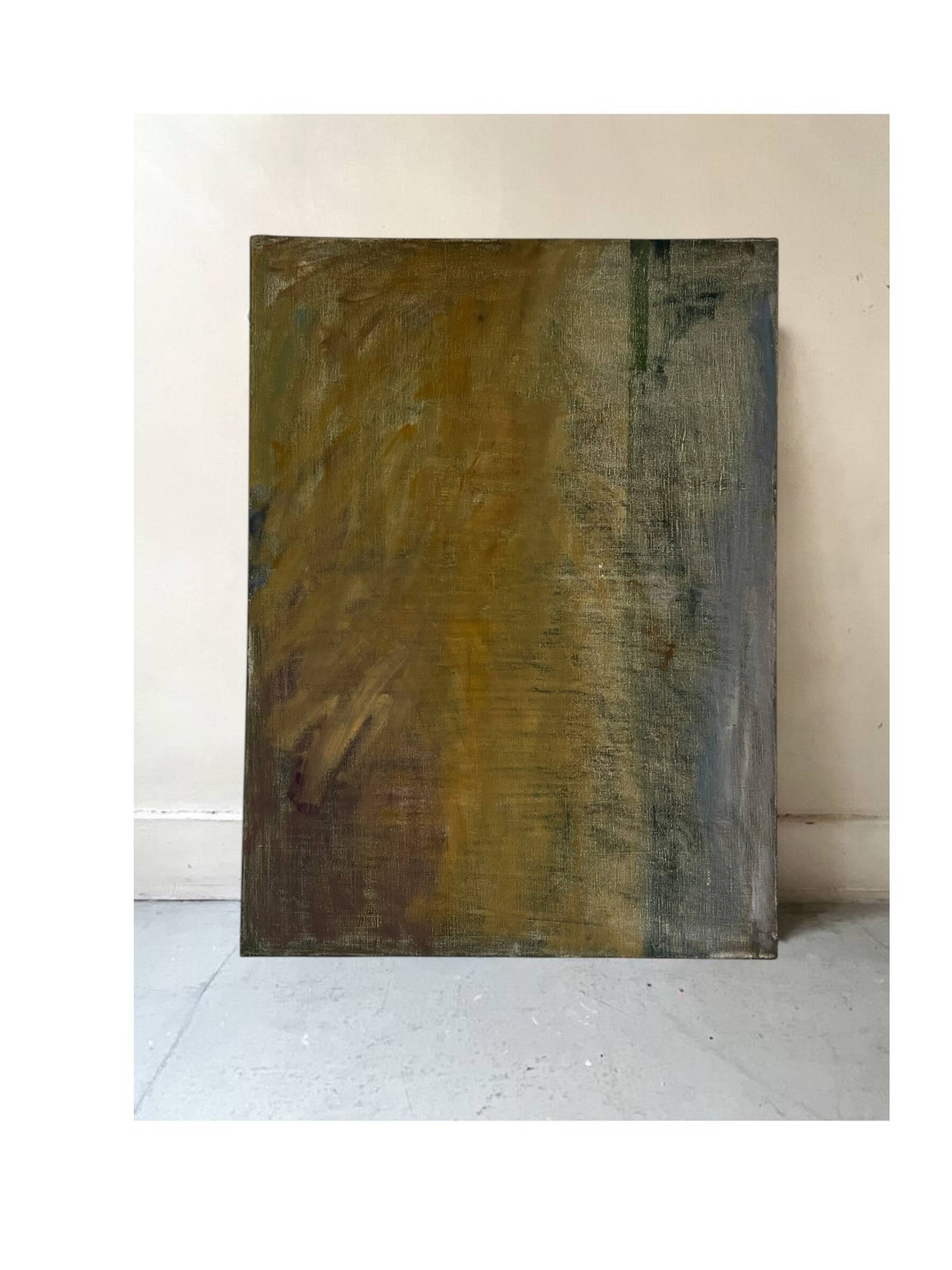 Tableau abstrait sur toile, technique mixte vers 1970