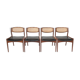 Set of four teak chairs by Ib Kofod Larsen danish design