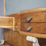 console with side tables and mirror, 1950s, set of 3