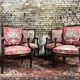 Suite of four queen's armchairs in louis xvi style mahogany xix eme century