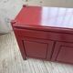 Red lacquered enfilade 1970 160cm