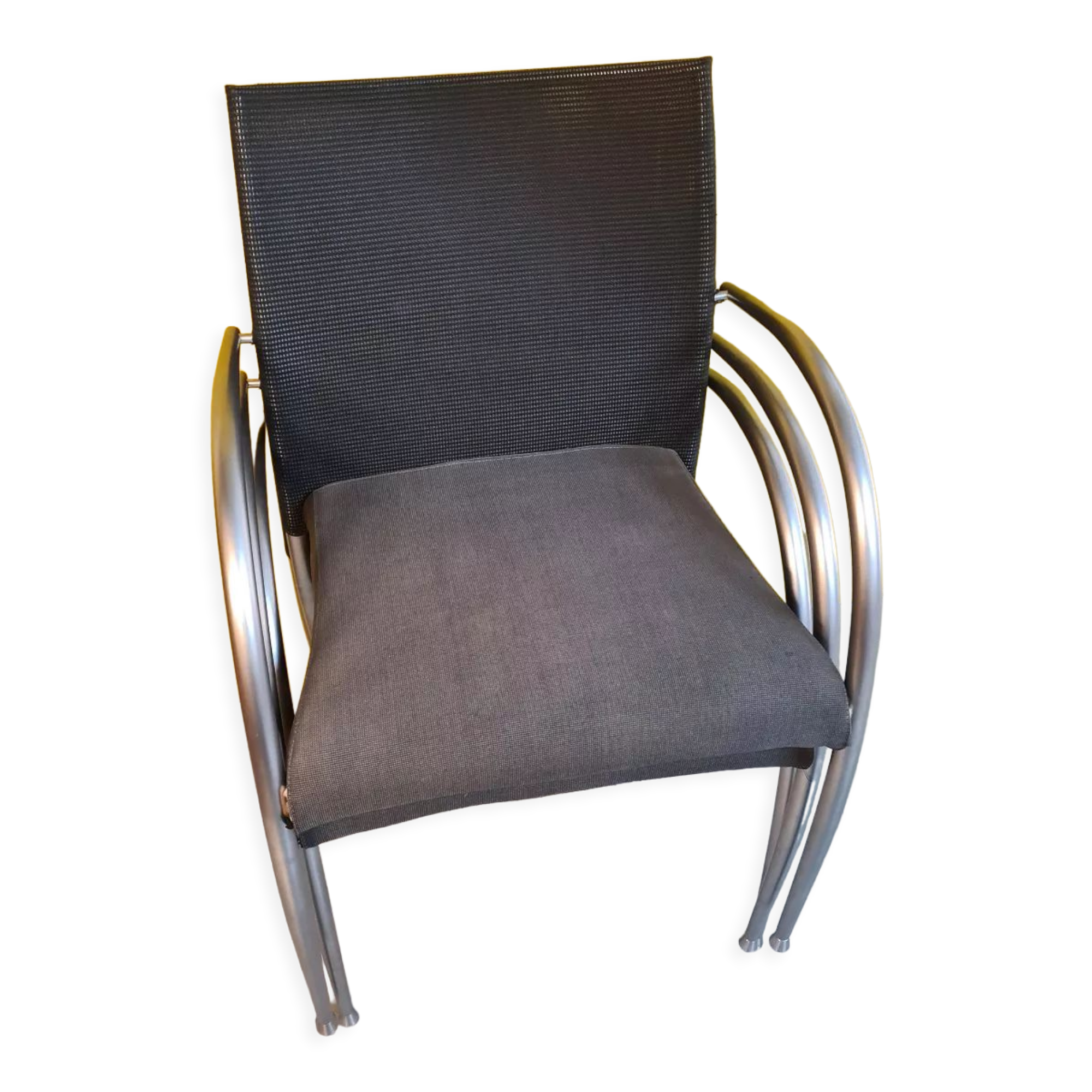 3 italian tonon design armchairs or office chairs, from the 1990s