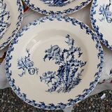 6 deep plates from Gien Chardon series
