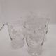 6 vintage glasses with floral pattern