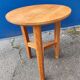 Table ronde d'appoint tripode bois massif