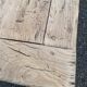 Renovated 19th-century solid oak farmhouse coffee table.
