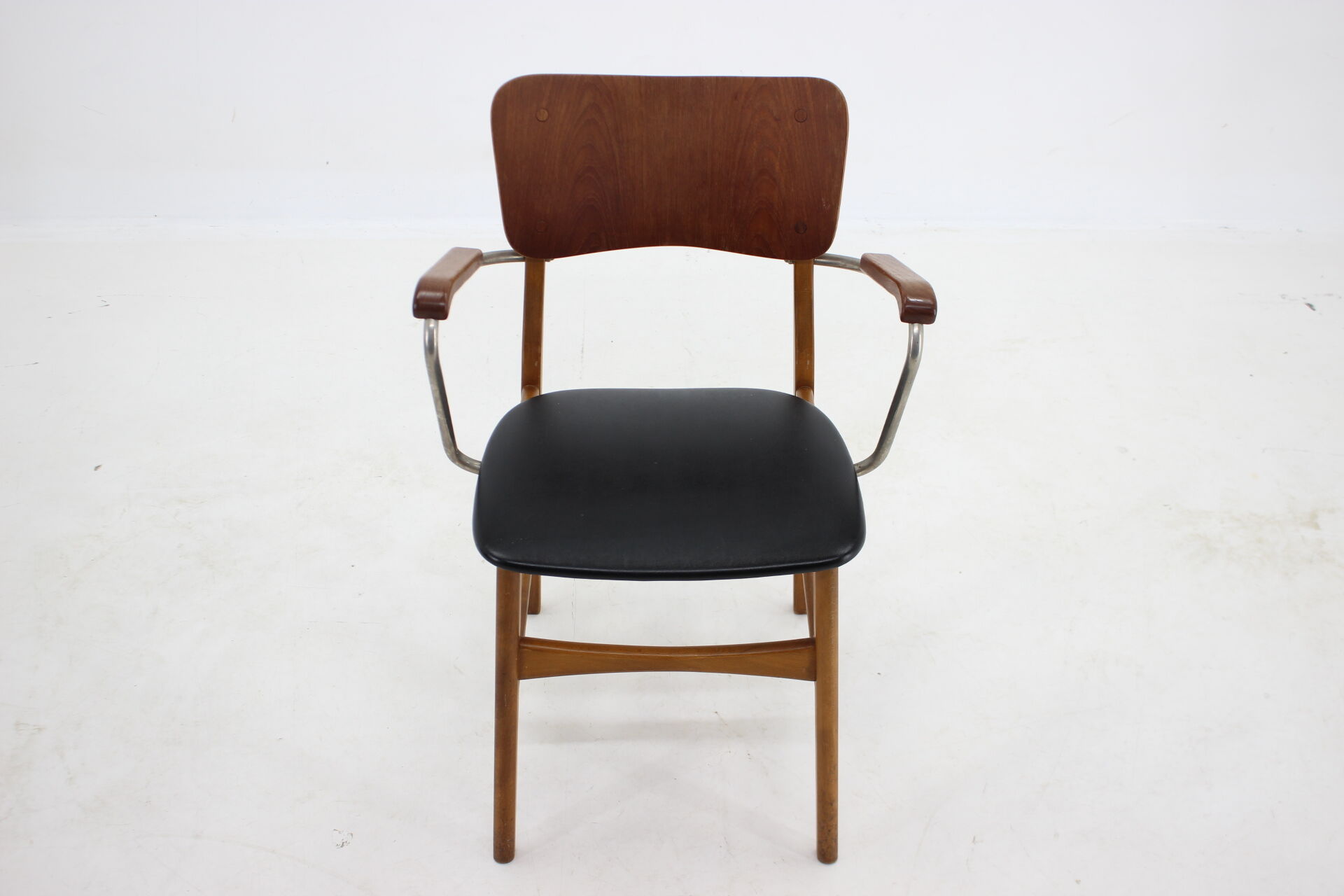 1960s Danish Teak and Beech Armchair