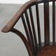 Antique English Windsor chair from the 18th century with spindled backrest
