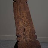 Rustic tribal Lobi chair from West Africa, Burkina Faso, Wabi Sabi, 1940s.