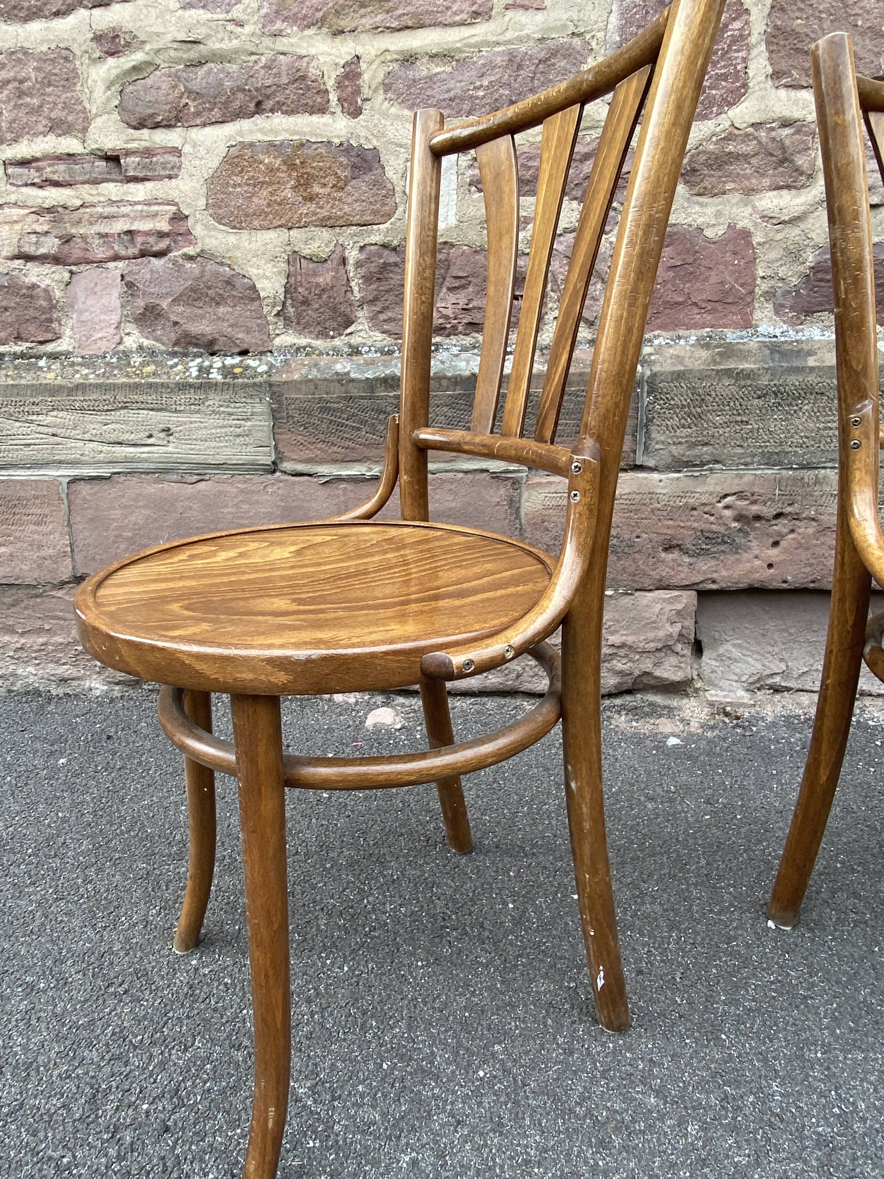4 vintage bistro chairs