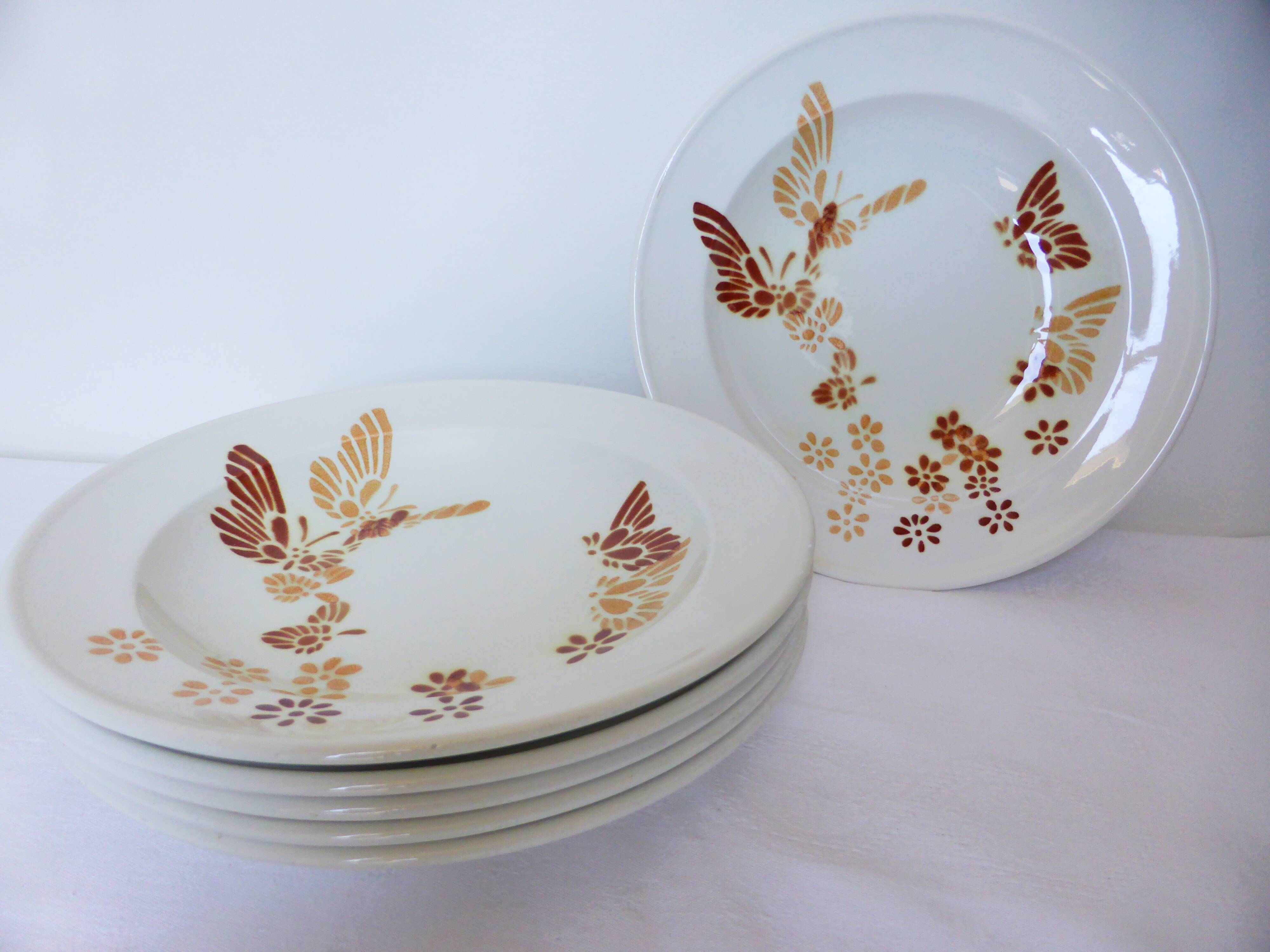 6 soup plates from Sarreguemines 210615