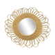 Vintage rattan sun mirror from the 60s