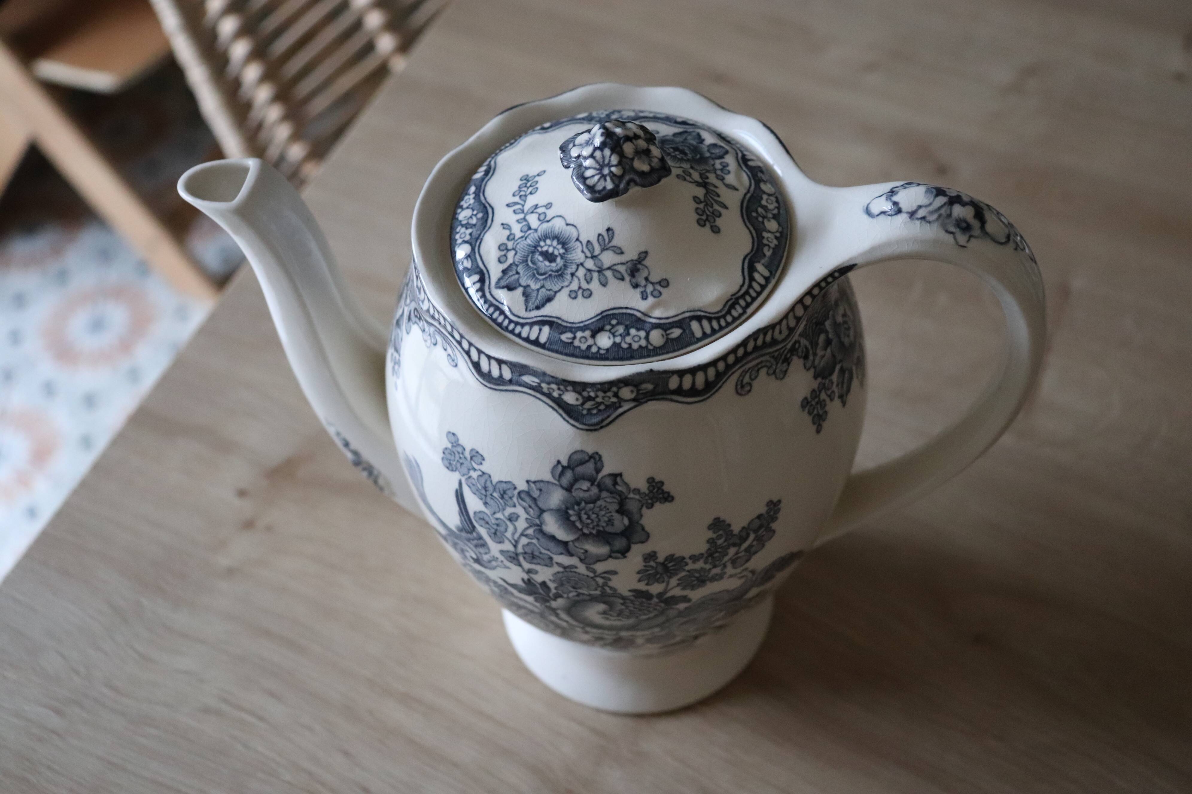 Service à café "Bristol" Crown Ducal, complet, Porcelaine anglaise de 1930