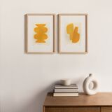 Paint duo - Maya and Moscow - Golden yellow - Signed Eawy