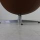 Arne Jacobsen Egg chair in cognac leather for Fritz Hansen