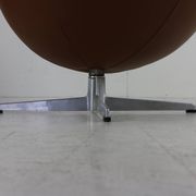Arne Jacobsen Egg chair in cognac leather for Fritz Hansen