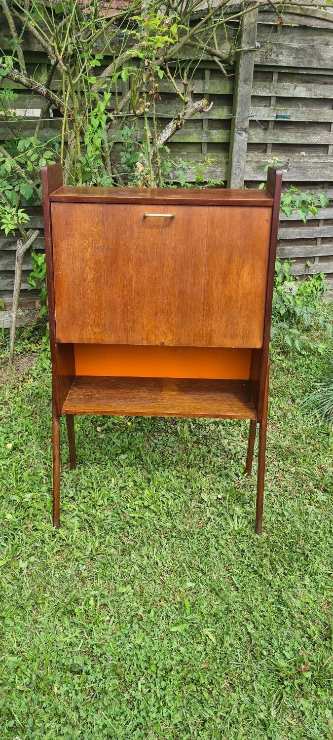 Small drop-leaf secretary and chair