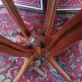 Cherry quadripod pedestal table