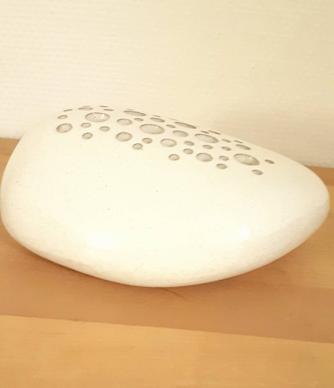 Pebble ceramic flower pick Jean Fradin 70's