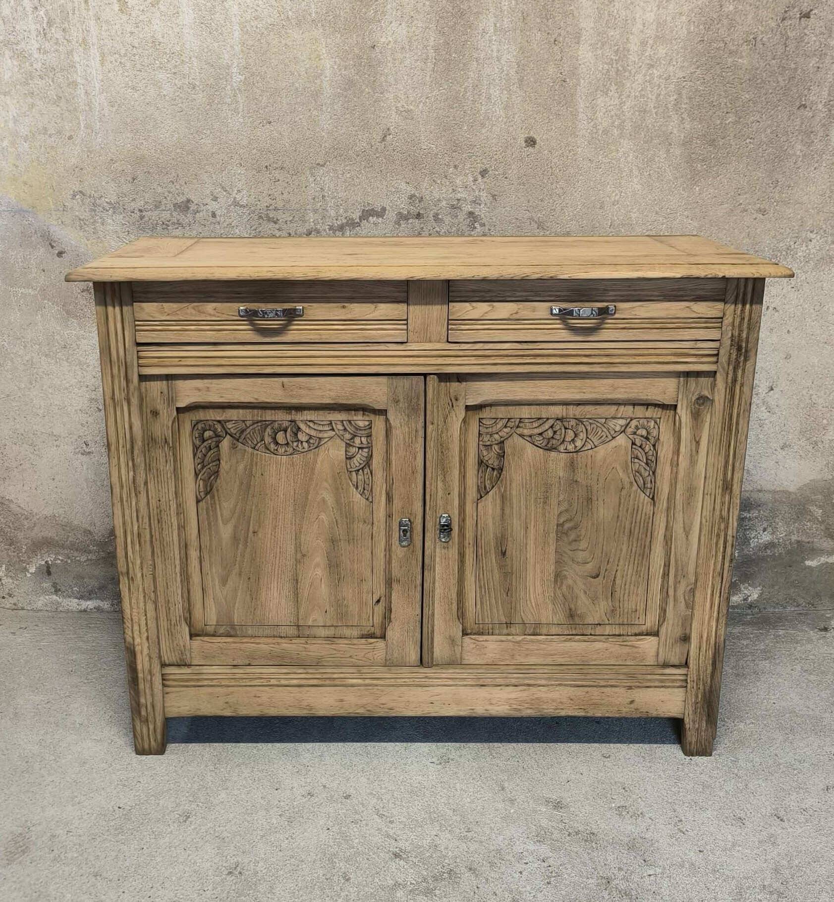Vintage Art Deco wooden Parisian buffet.