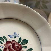 Set of 6 small dessert plates Digoin Sarreguemines 9177