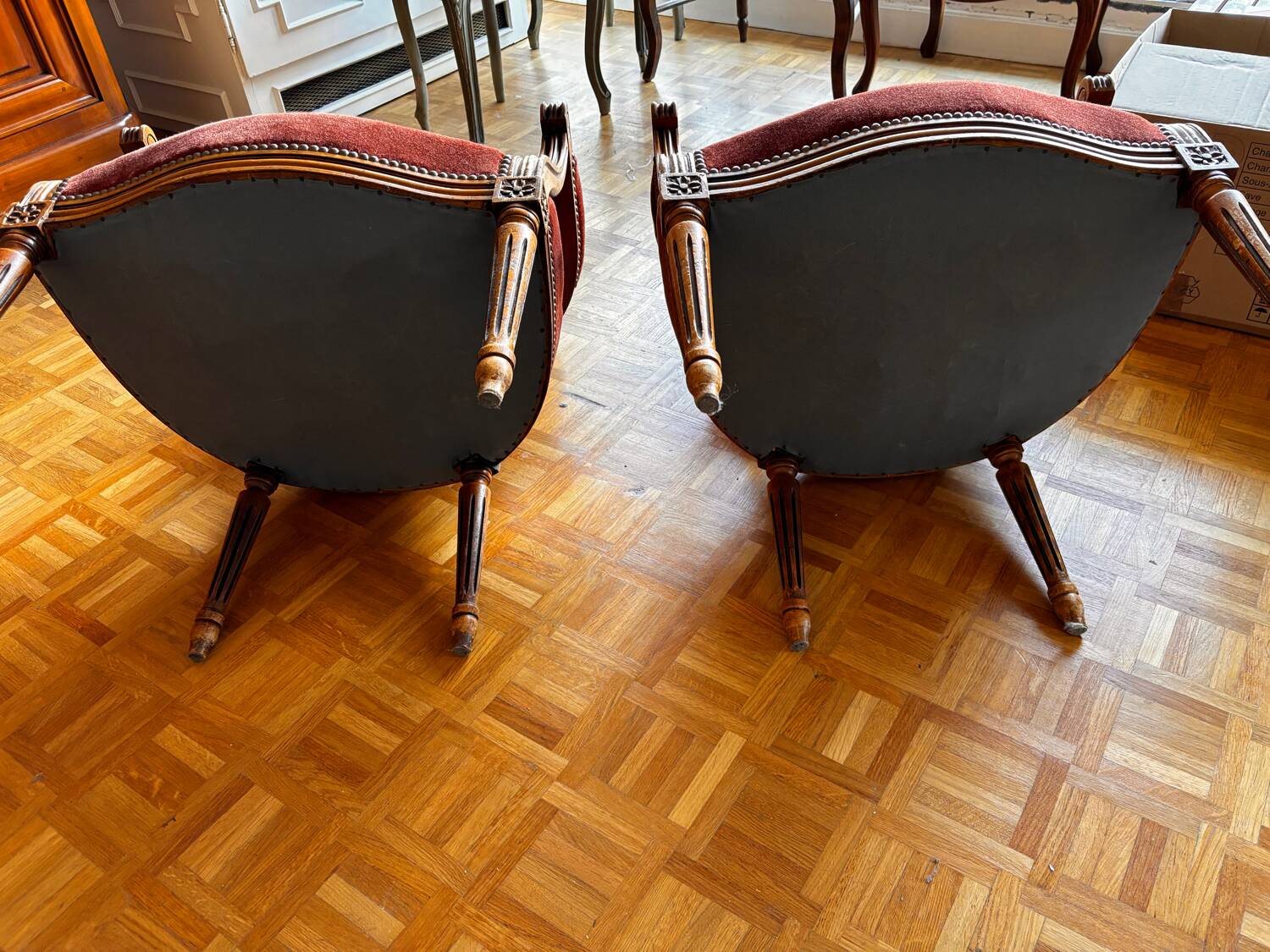 Pair of classic armchairs