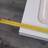 Vintage plant pot with metal base